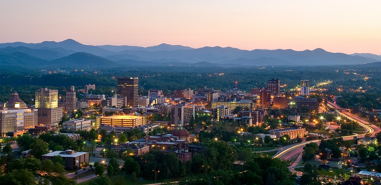 Asheville skyline, Buncombe County, NC
